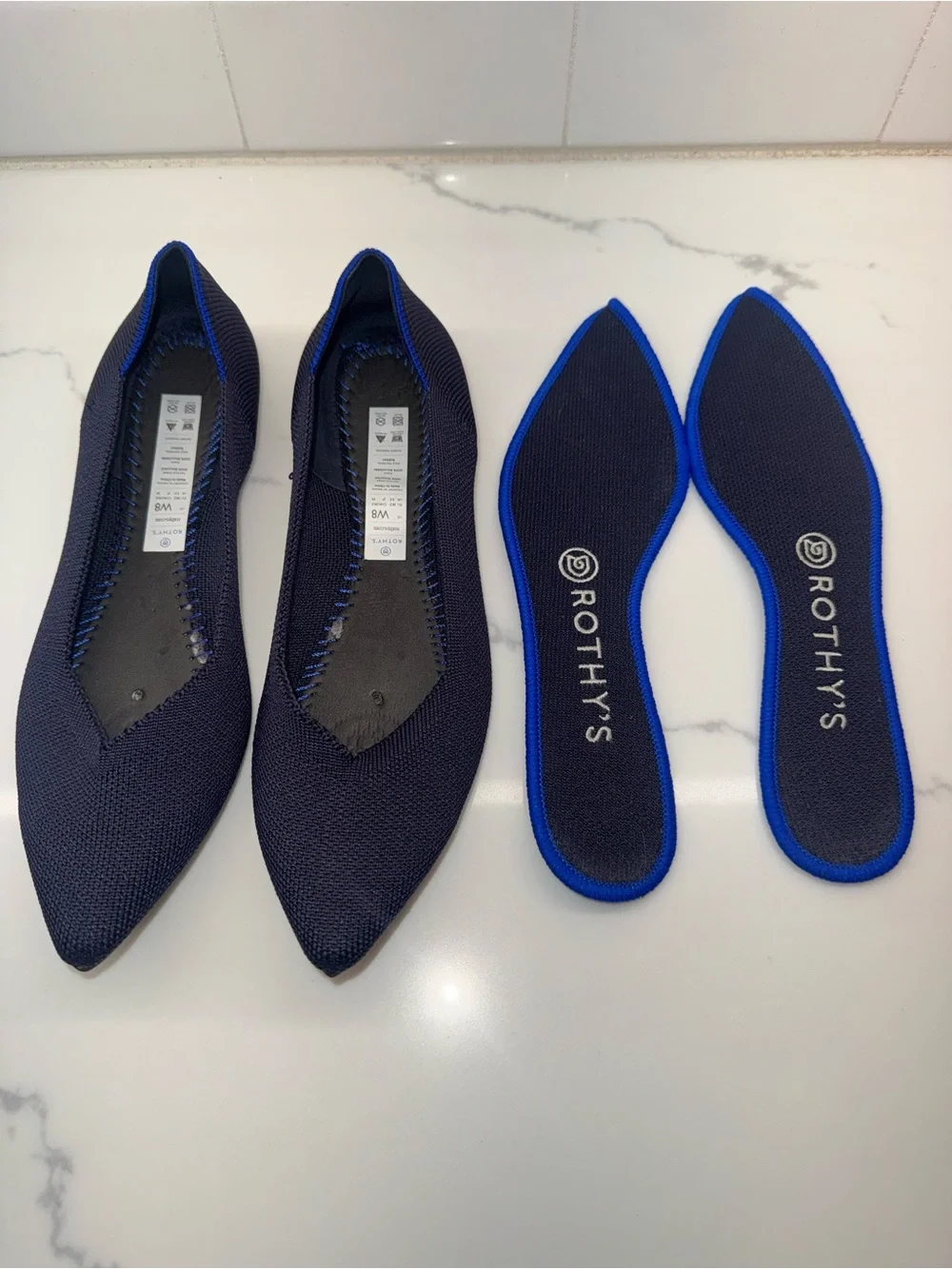Rothy’s Navy Blue Shoes Size 8